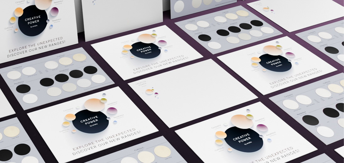 Innovation Mailer von kreativen Papieren