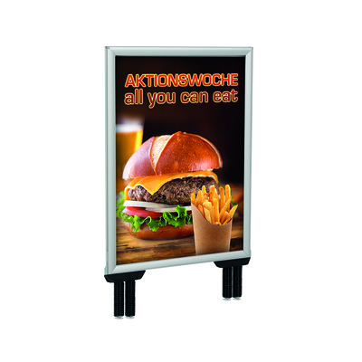 Double Sided Infoboard New Silver