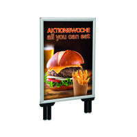 Double Sided Infoboard New Silver